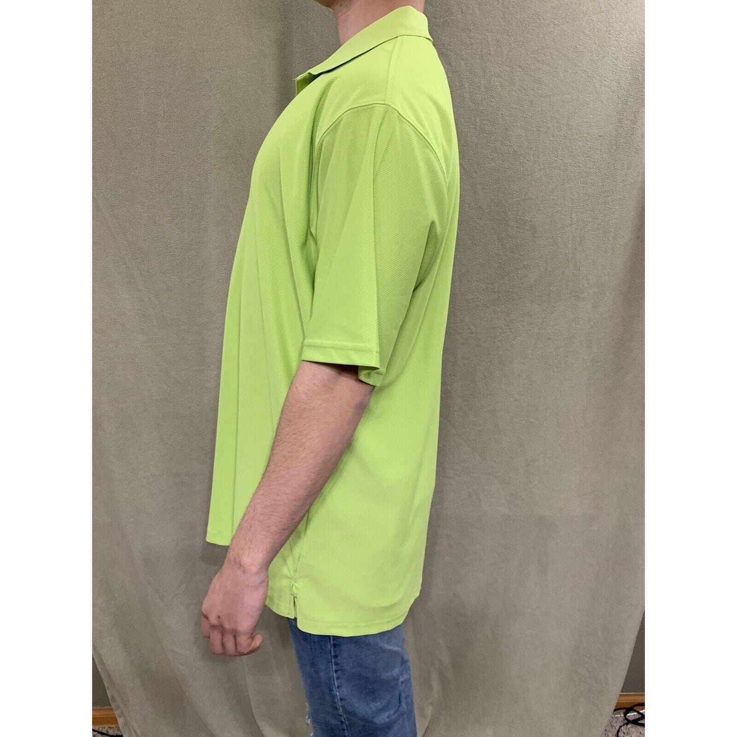 Men’s Large Lime Green Caribbean Palms Polo Shirt