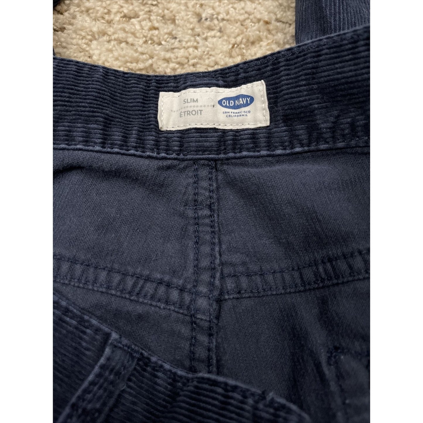 Men’s Old Navy Dark Blue Slim 32” x 34” courduroy pants