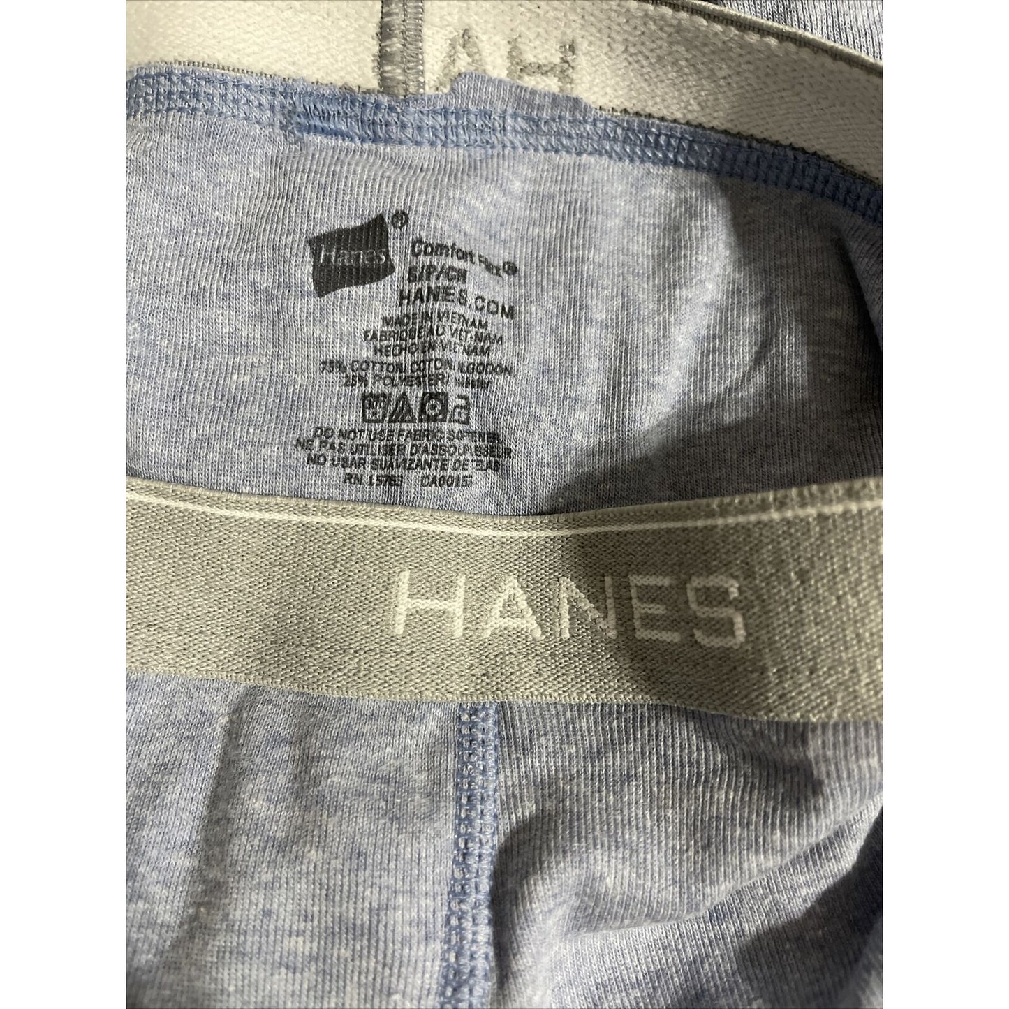 Men’s Light Blue Hanes Comfort Flex Small Boxer Briefs New