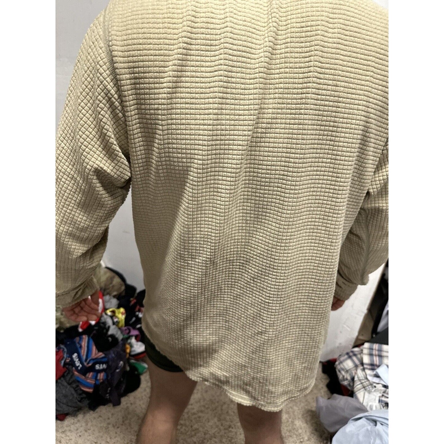 Men’s Tan Half Zip Polartec Official Gen III Army Issue Long Sleeve Pullover