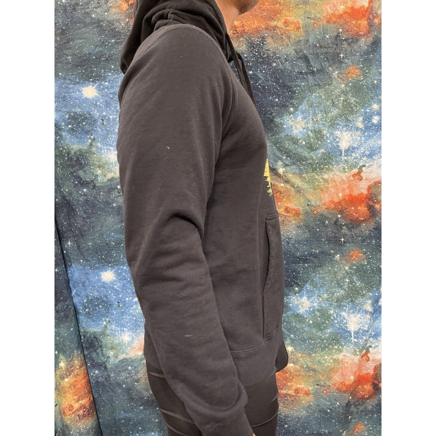 Men’s Medium Black Stop Asian Hate Hoodie Port & Company