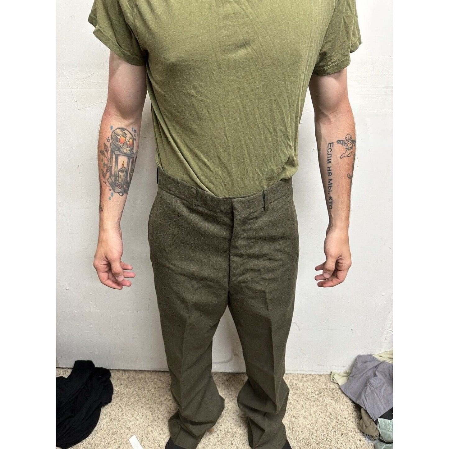 Men’s Jack Threads Medium Olive Green Marine Tshirt Only