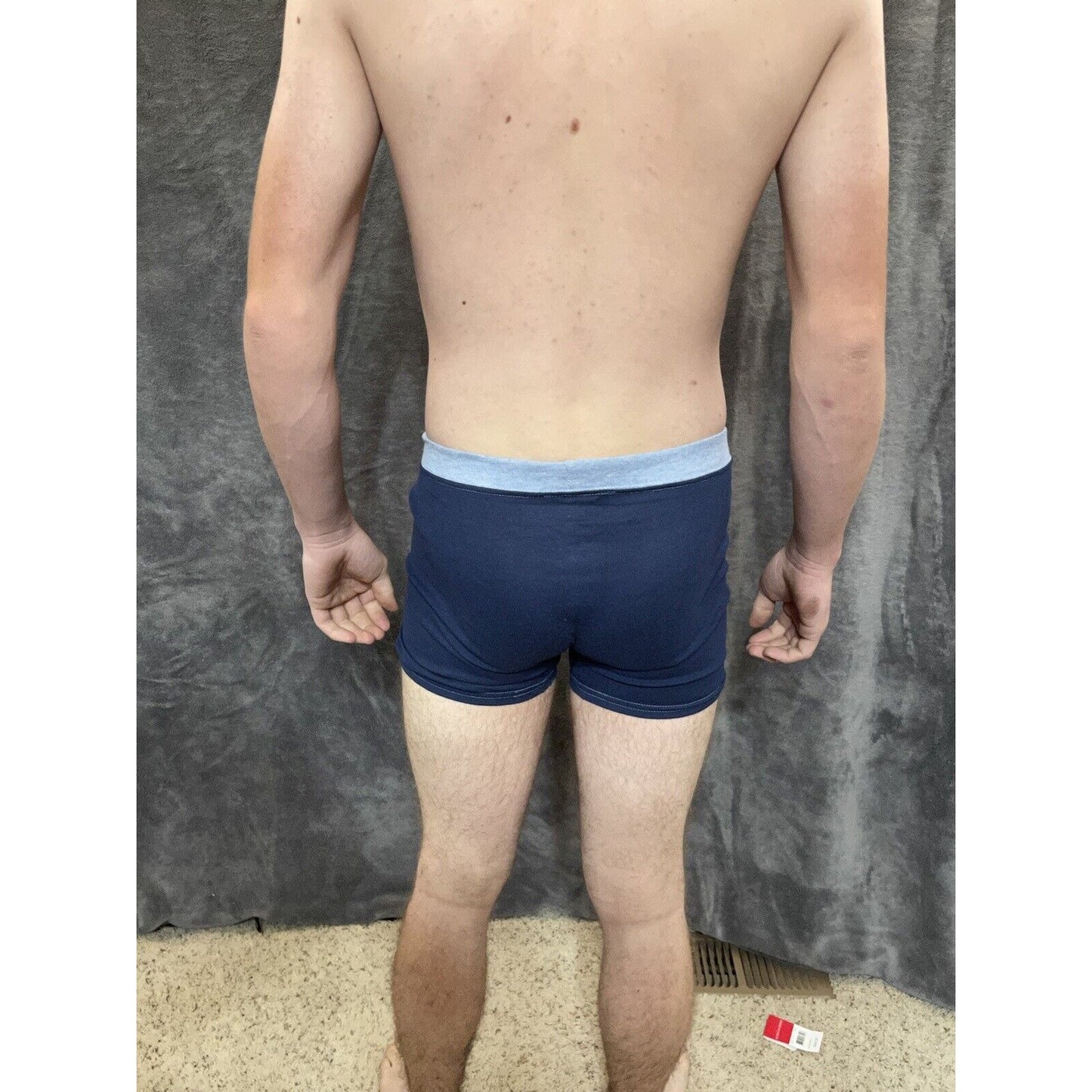 boy's Hanes youth XL Dark Blue With Light Blue boxer brief