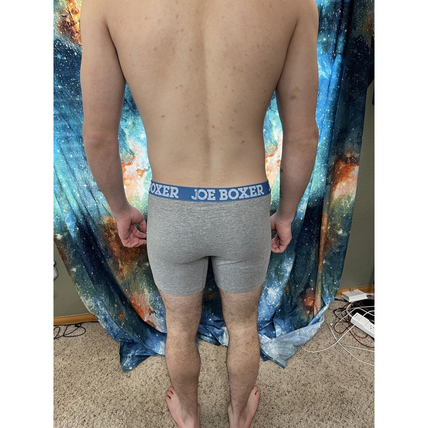 men's joe boxer gray xl happy on the inside boxer briefs new and unworn