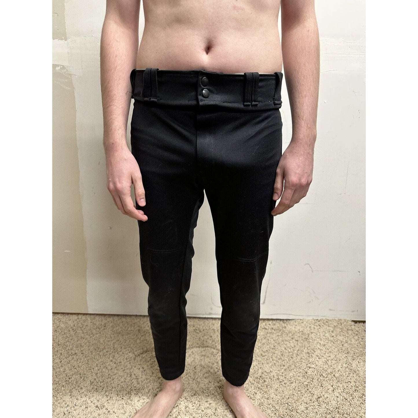 men’s black nike team baseball pants Size Small