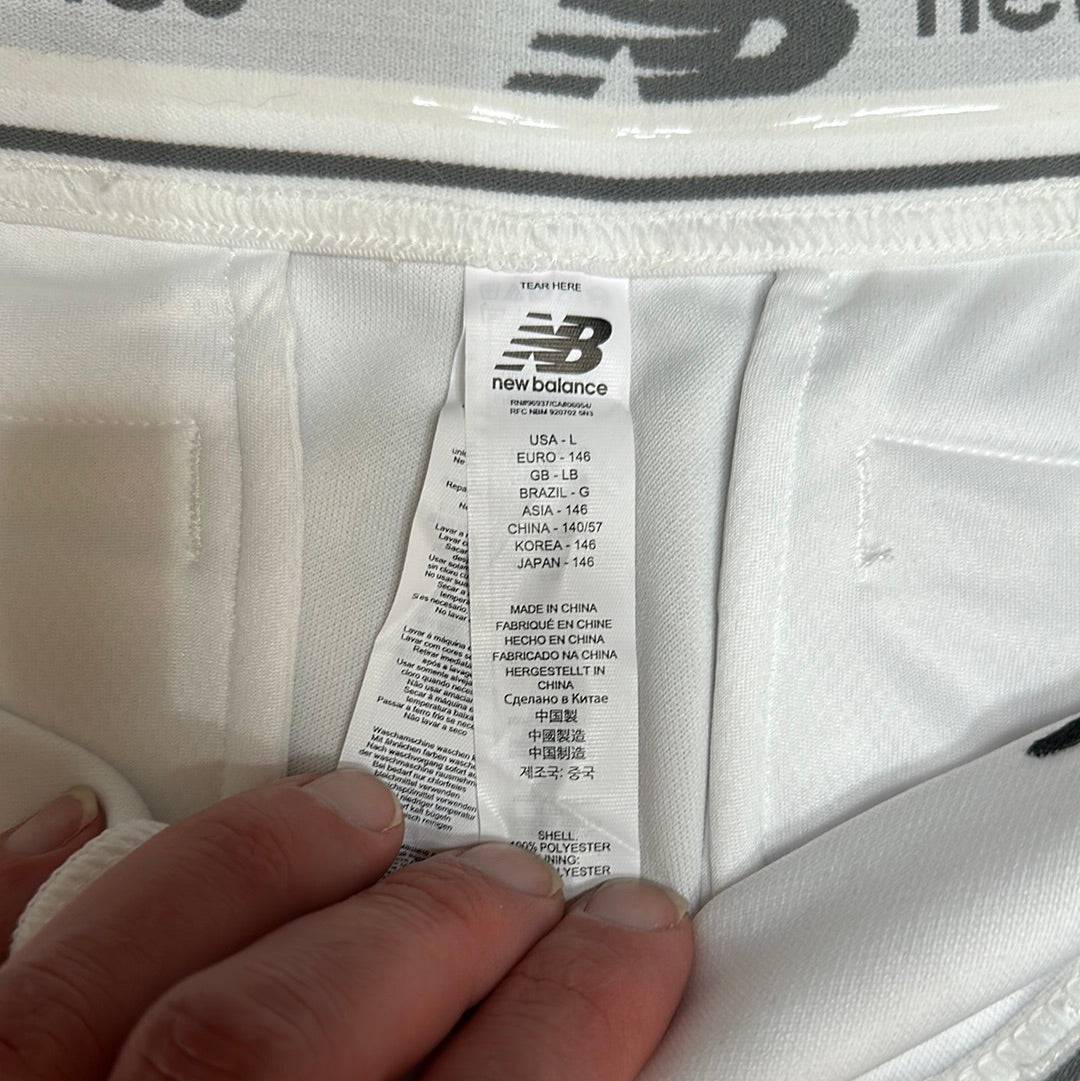 Youth boys large white new balance baseball pants new with tags