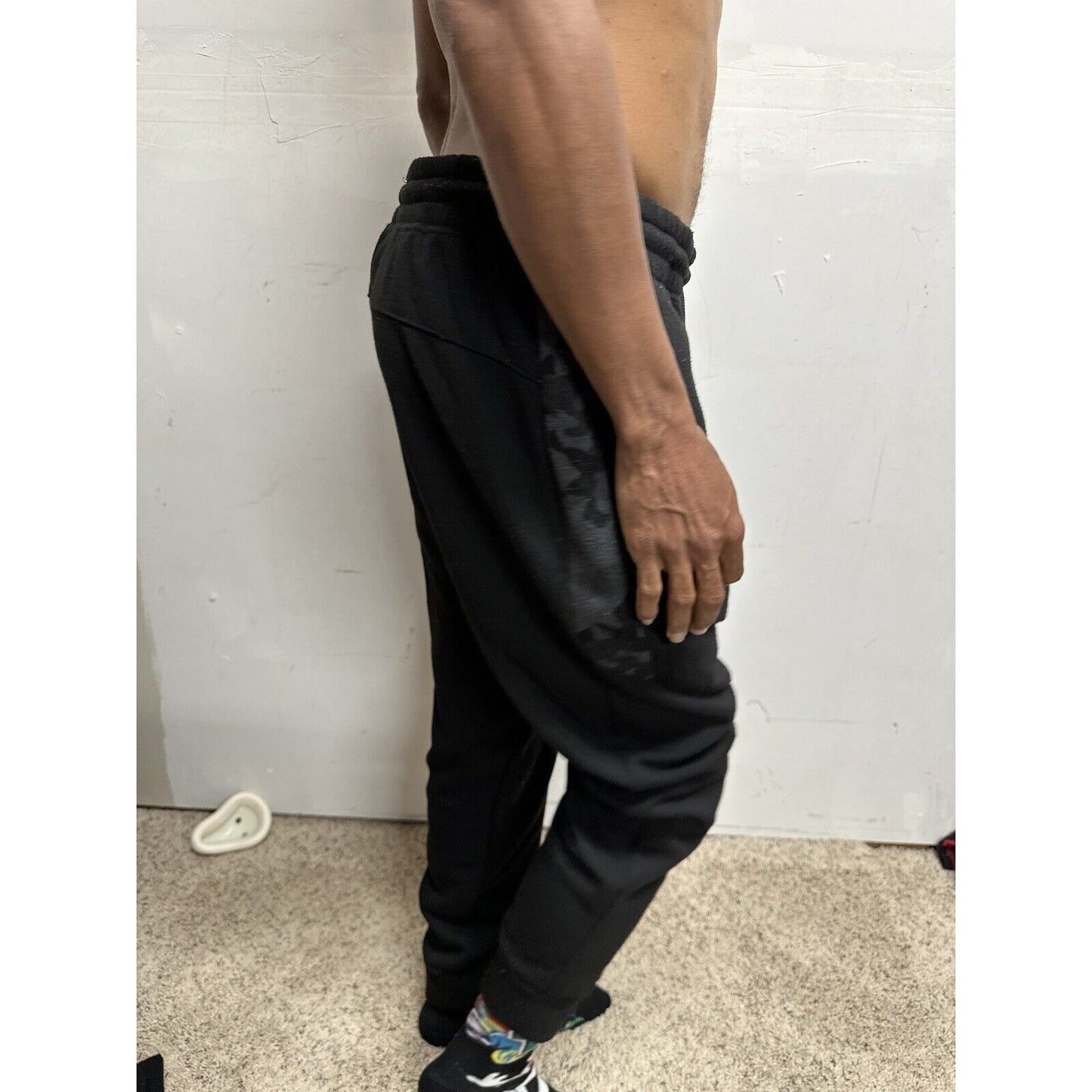 Men’s RBX Black Large With Camo Sweat Pants With Pockets