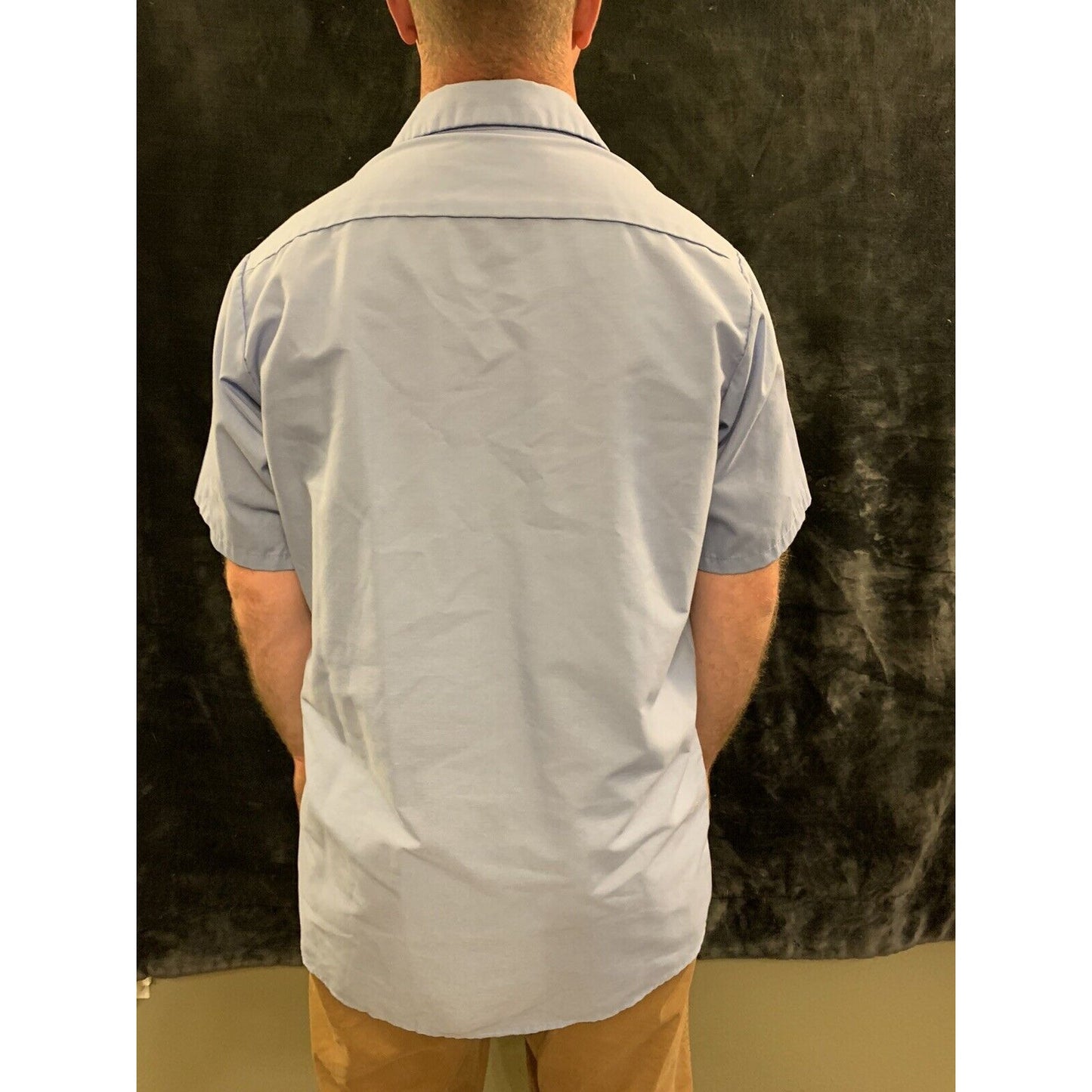 Red Kap Men’s Blue Short Sleeve Work Shirt Size Large