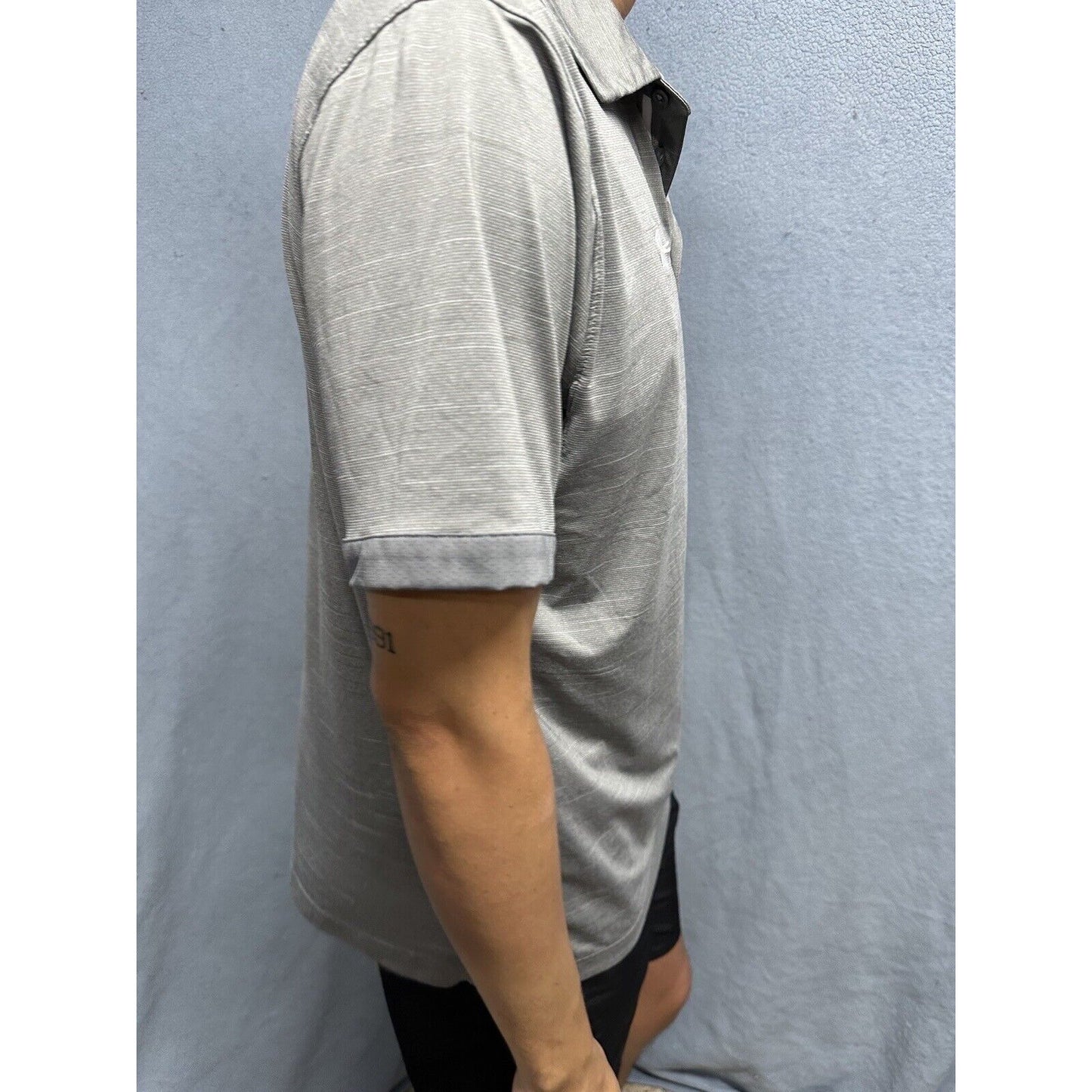Men’s Gray Vista Ridge High School Under Armour Loose Large Polo Shirt