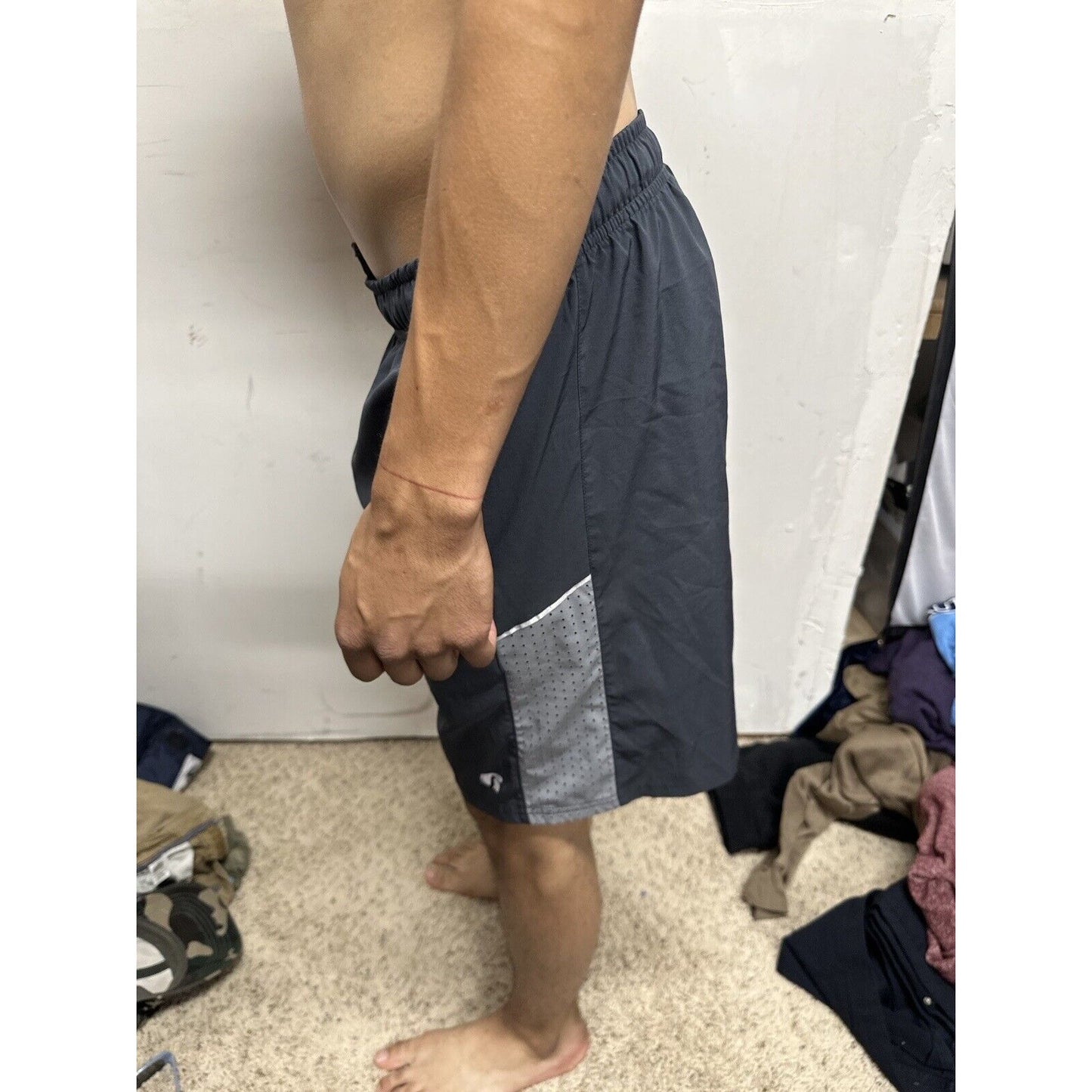 Men’s Gray Russell Small Athletic Shorts With Pockets