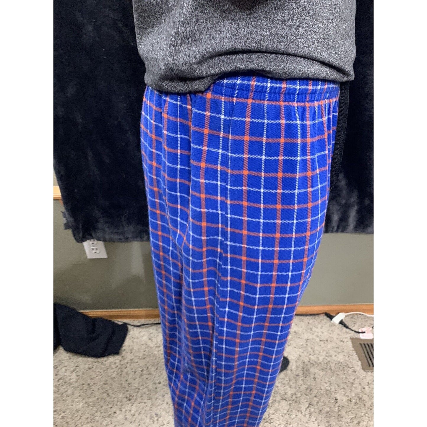 Sideline Apparel Men's NCAA UF Florida Gators Plaid Flannel Sleepwear Pant M