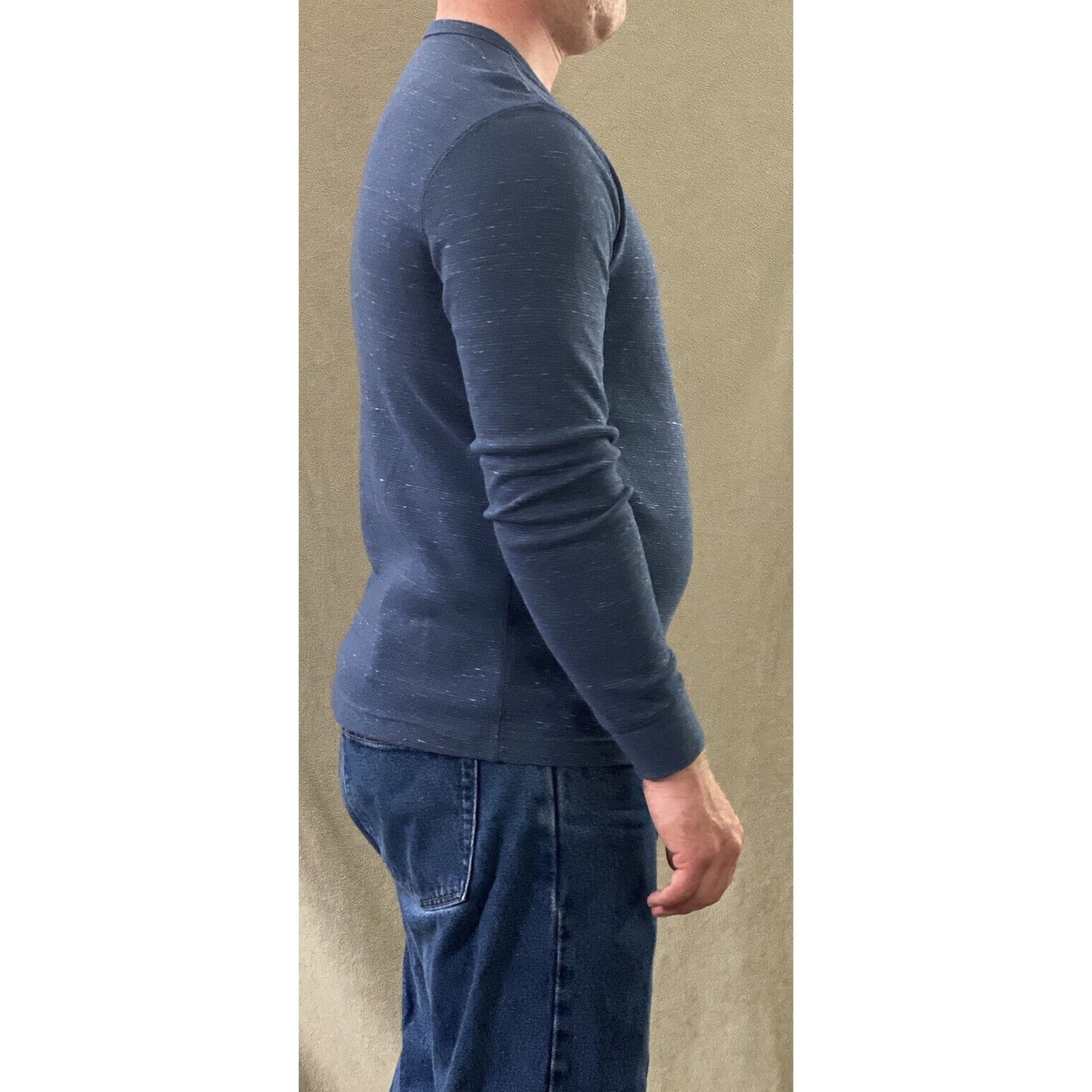Sonoma Men’s Medium Midnight Blue Cotton-Blend Long Sleeves Pullover Sweater