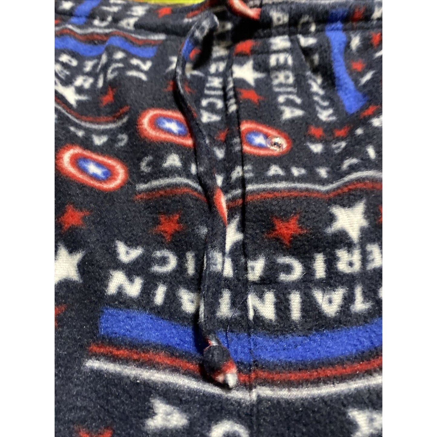 CAPTAIN AMERICA Marvel Men’s XL Fleece Polyester PJ Pajamas Pants