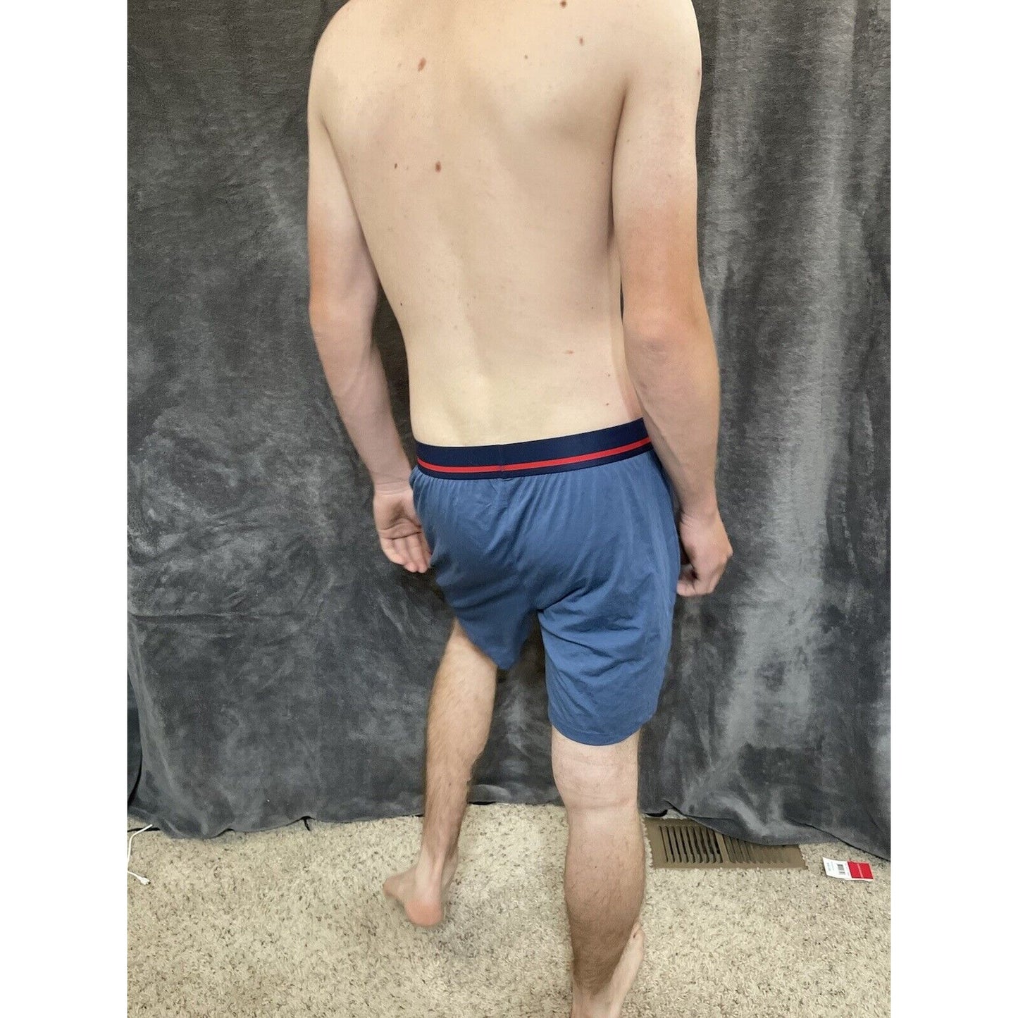 men's buffalo david bitton blue cotton spandex boxer shorts