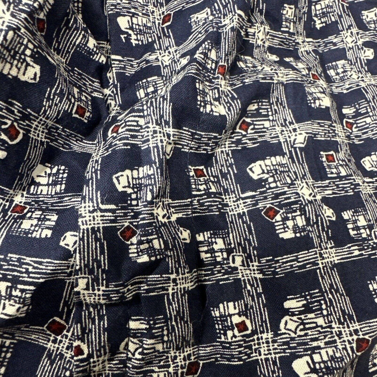 Men’s Small Fruit Of The Loom Blue Plaid Box Design Boxer Shorts