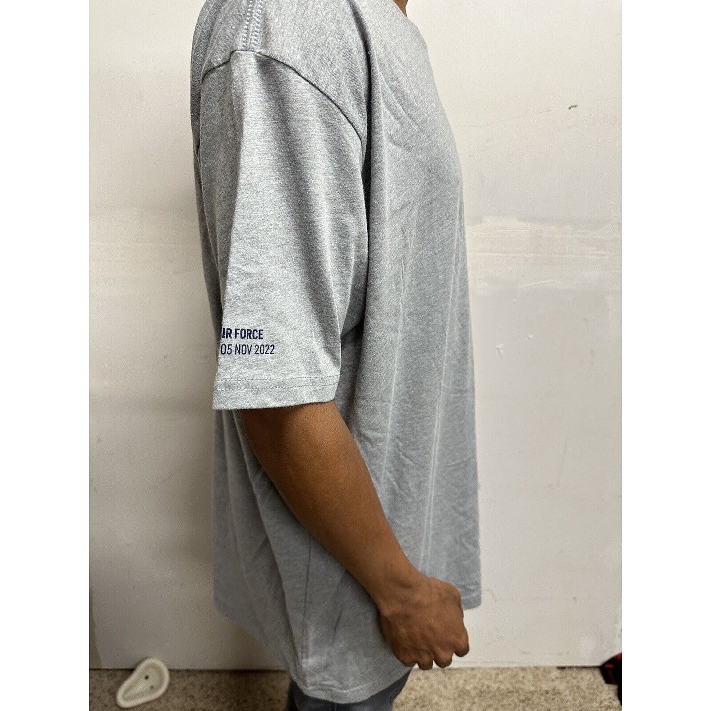 Men’s Gray Next Level XXL Charlie Mike Air Force Tshirt