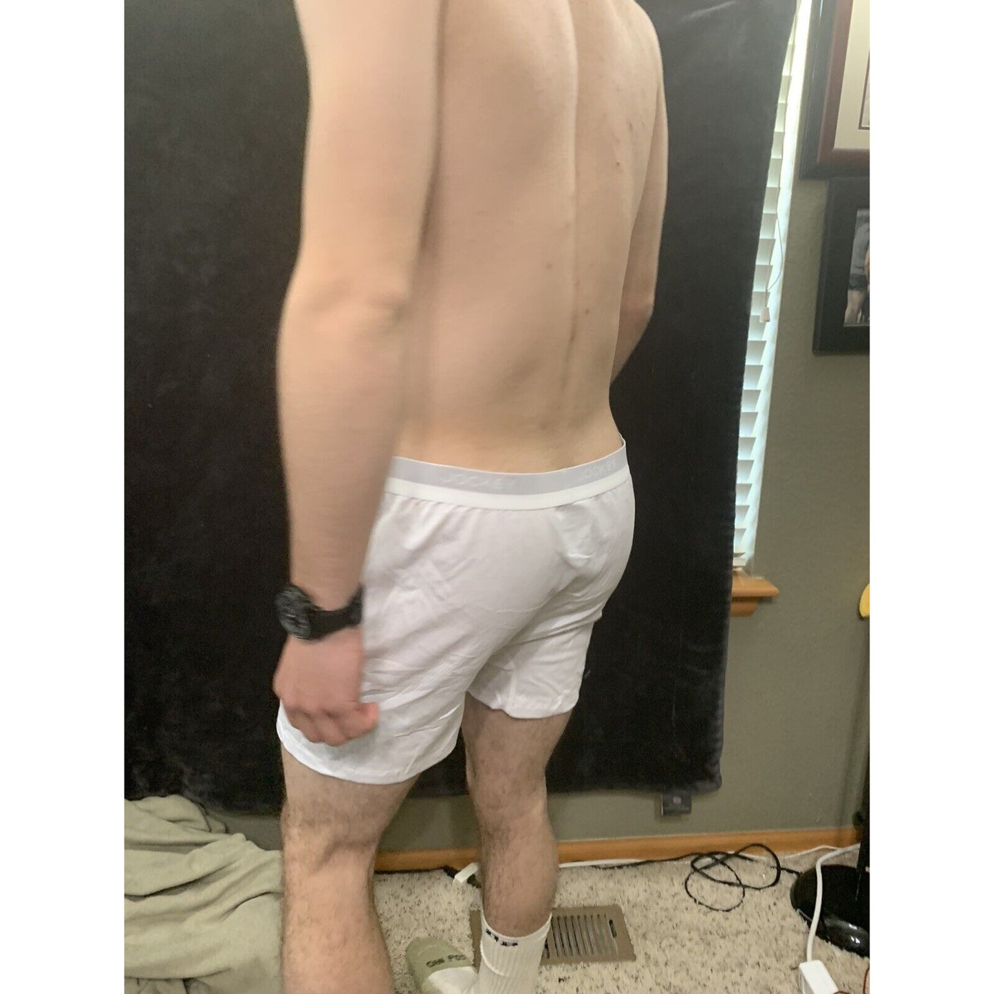 Men’s Jockey White Ultimate Breathe Boxer Brief XL