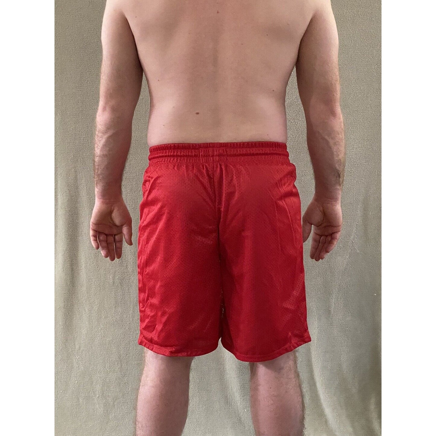 Soffe Intensity Athletic IA Men’s M Scarlet Red Basketball Training Mesh Shorts