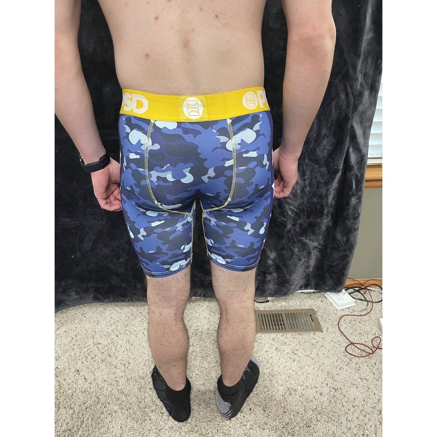 PSD Men’s Medium Merican Warface Boxer Briefs Blue Camo New