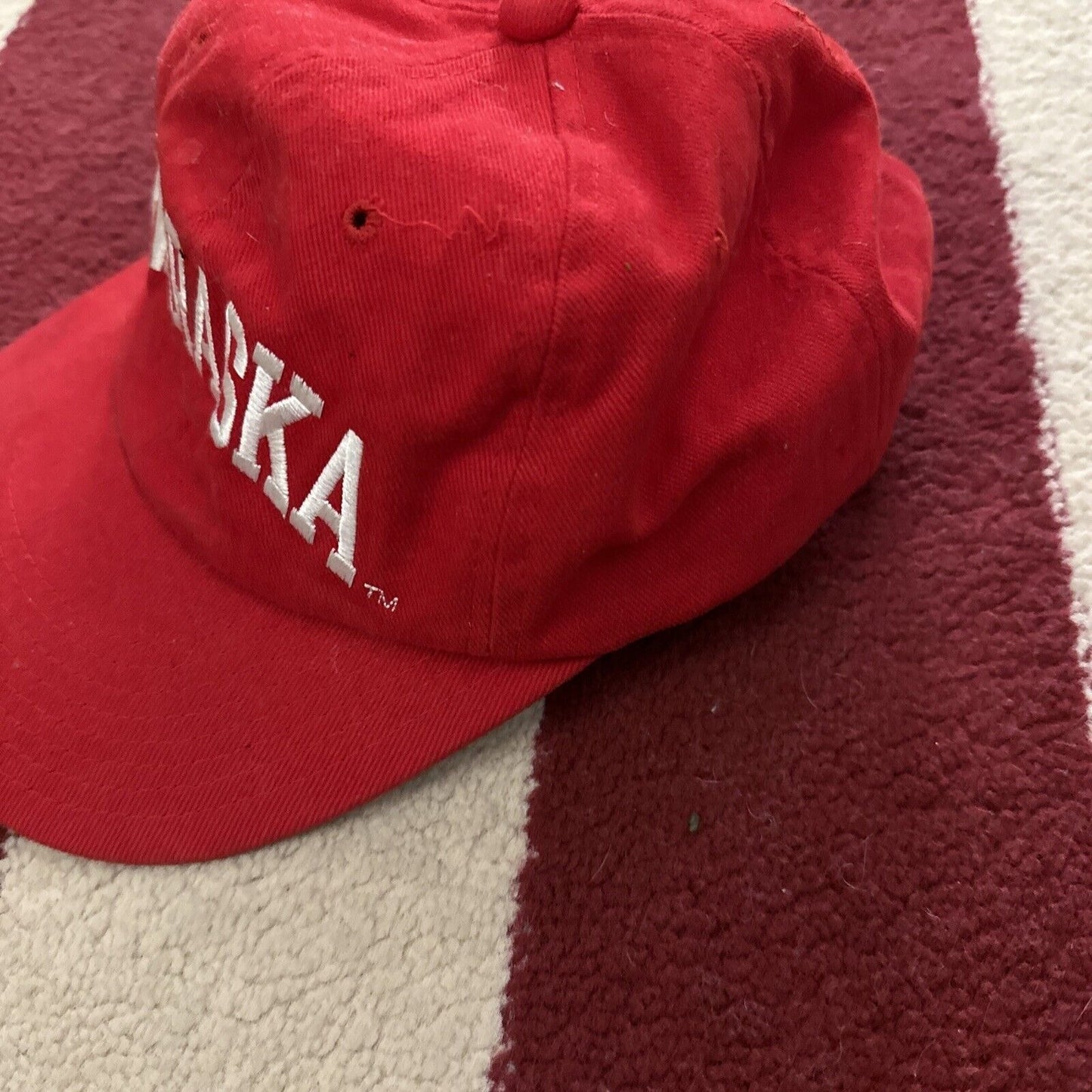 Red Nebraska Champion Baseball Cap Hat