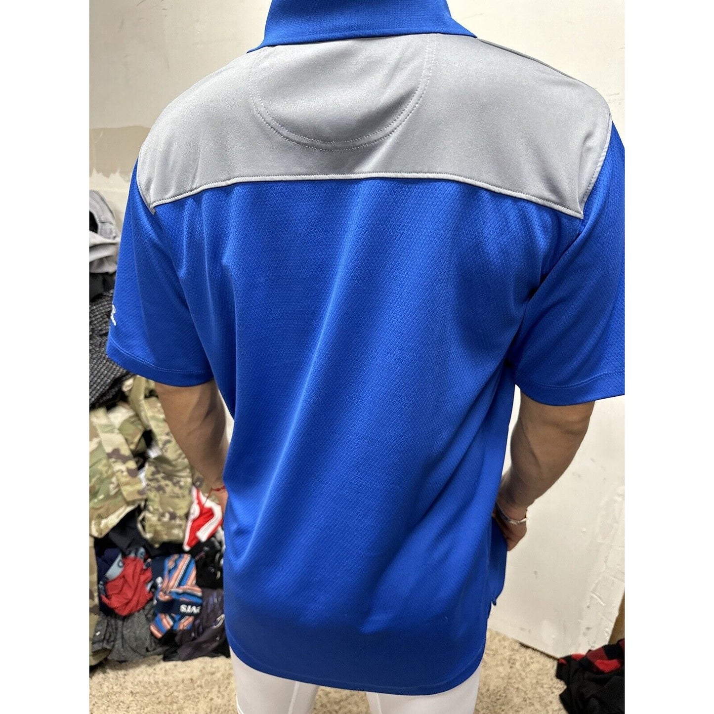 Men’s Blue AF Falcons USAFA Air Force Academy Knights Apparel Large Polo Shirt