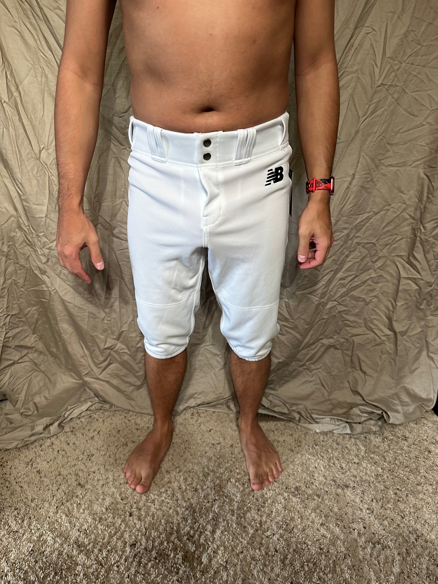 Youth boys large white new balance baseball pants new with tags
