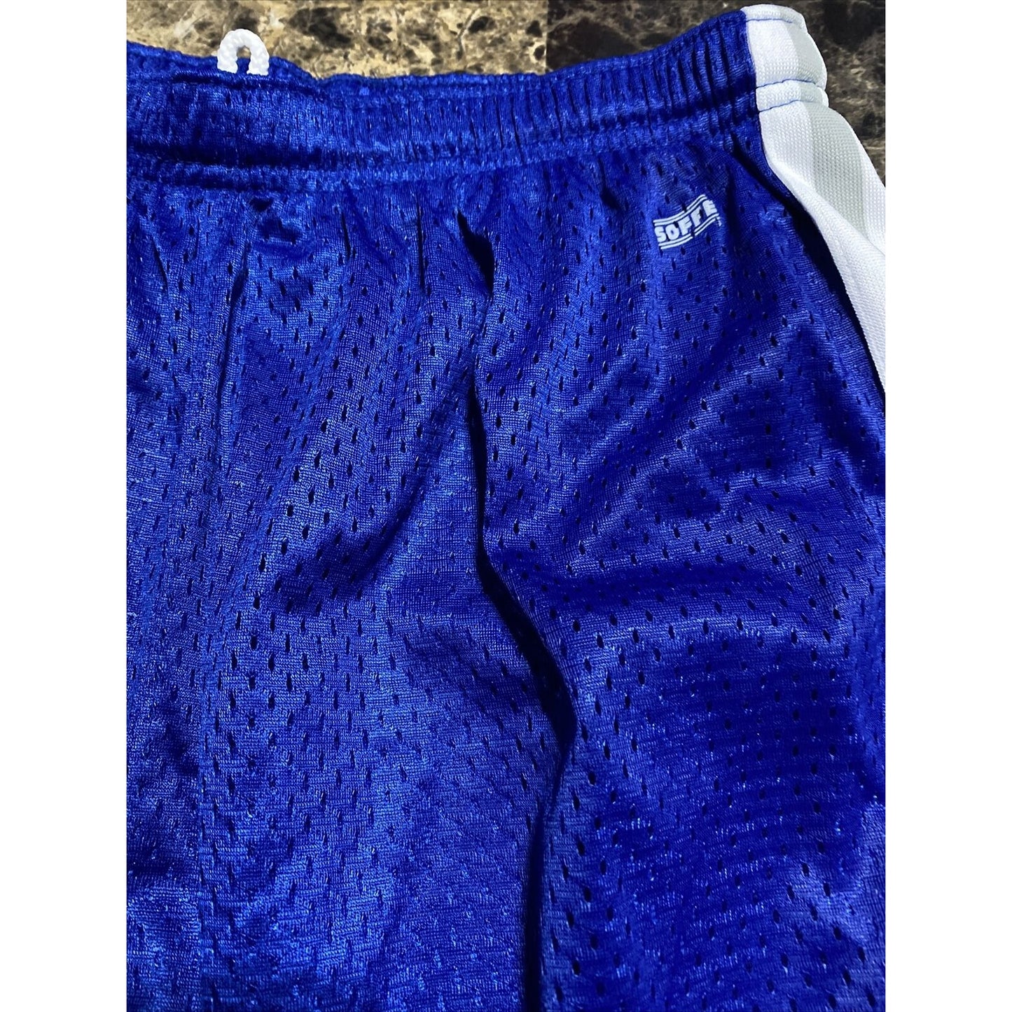Soffe Men’s Medium Blue Lacrosse Polyester Mesh Shorts
