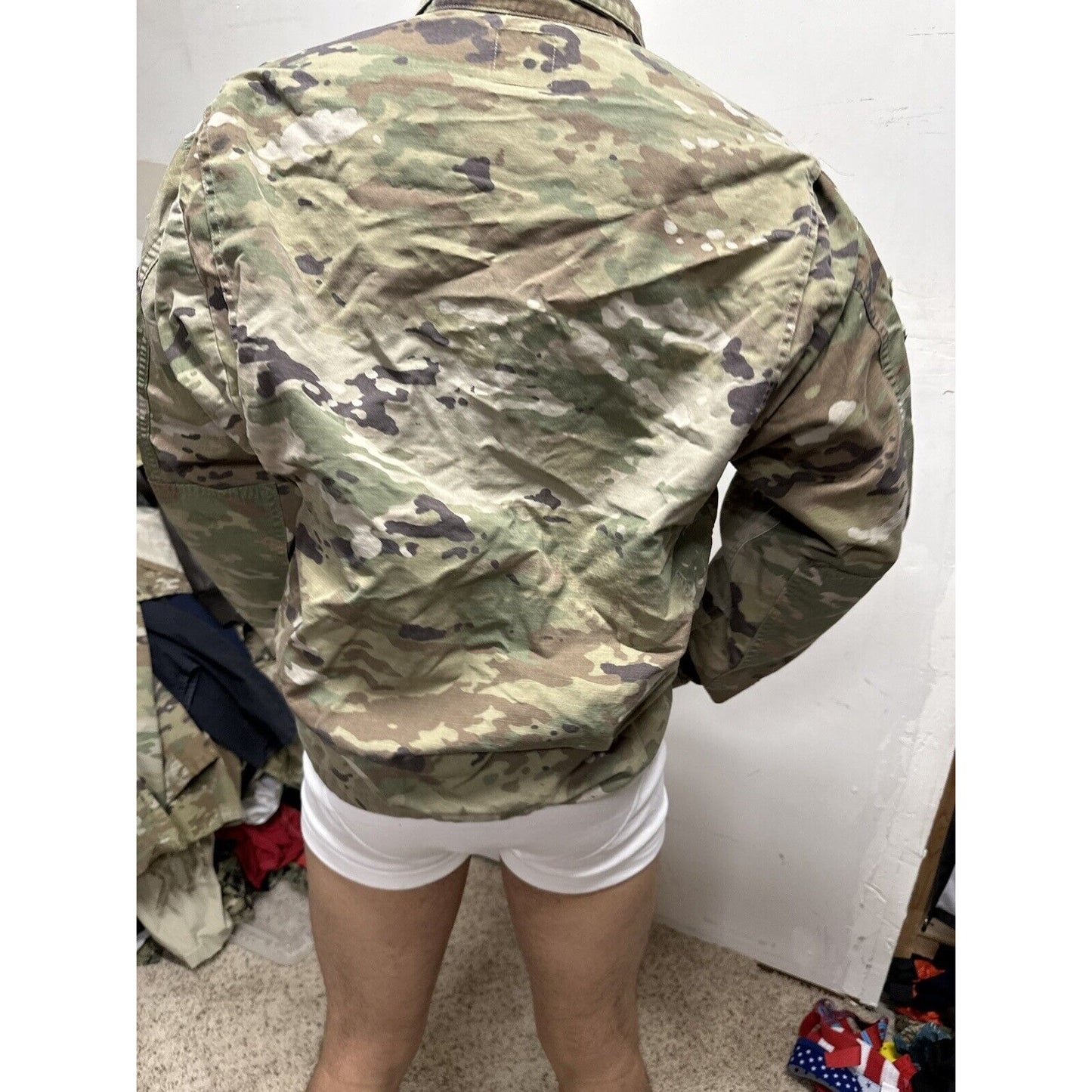 Men’s Ocp Army Combat Uniform Large Long Top Blouse Space Force