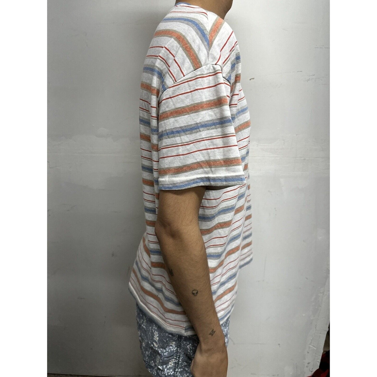 Men’s Dazy Striped Large Tshirt Multicolor