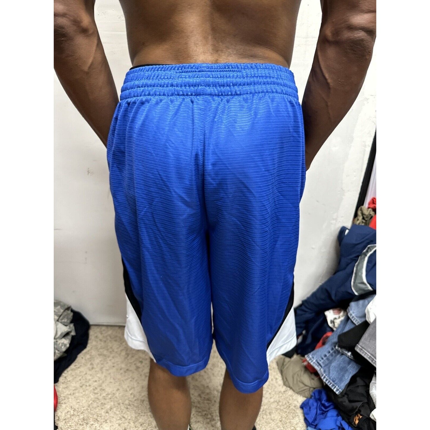 Men’s Blue Nike Basketball Medium Shorts With Pockets