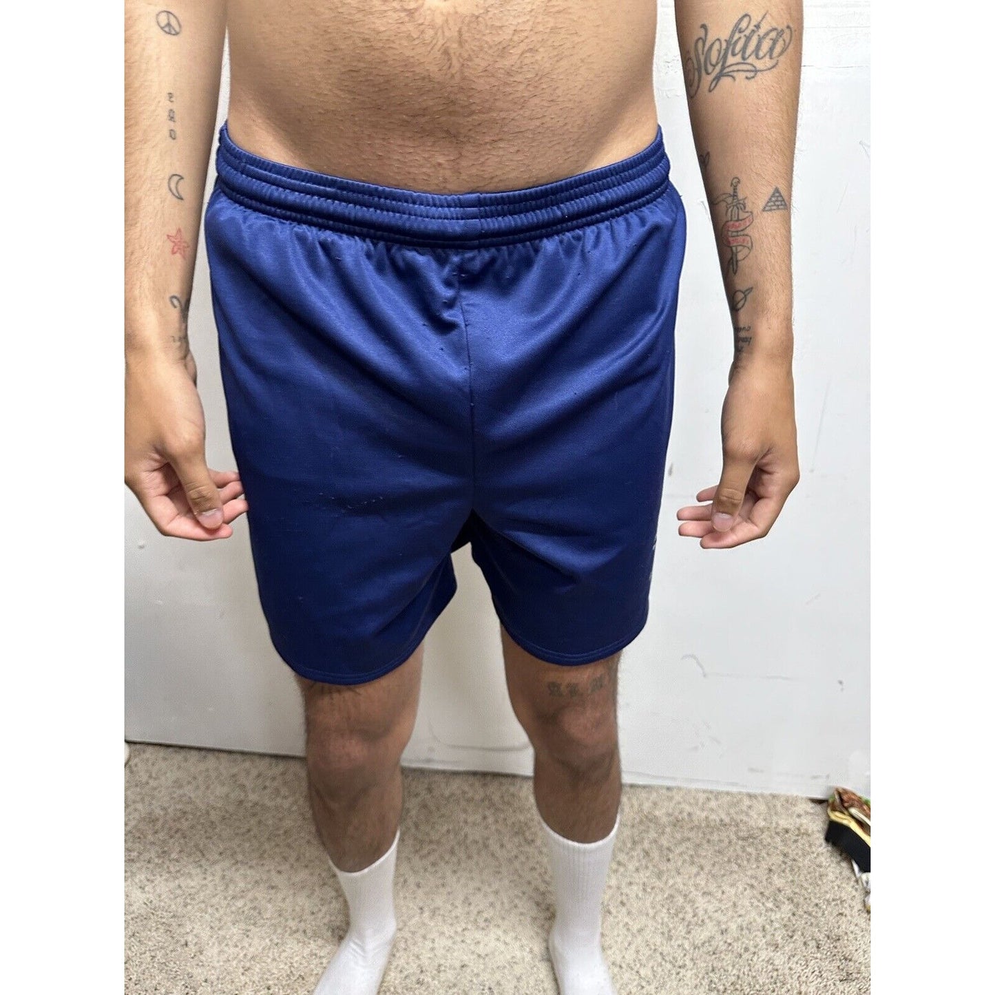 Women’s Medium USAFA Air Force Academy Cadet PT Workout Uniform Shorts Blue