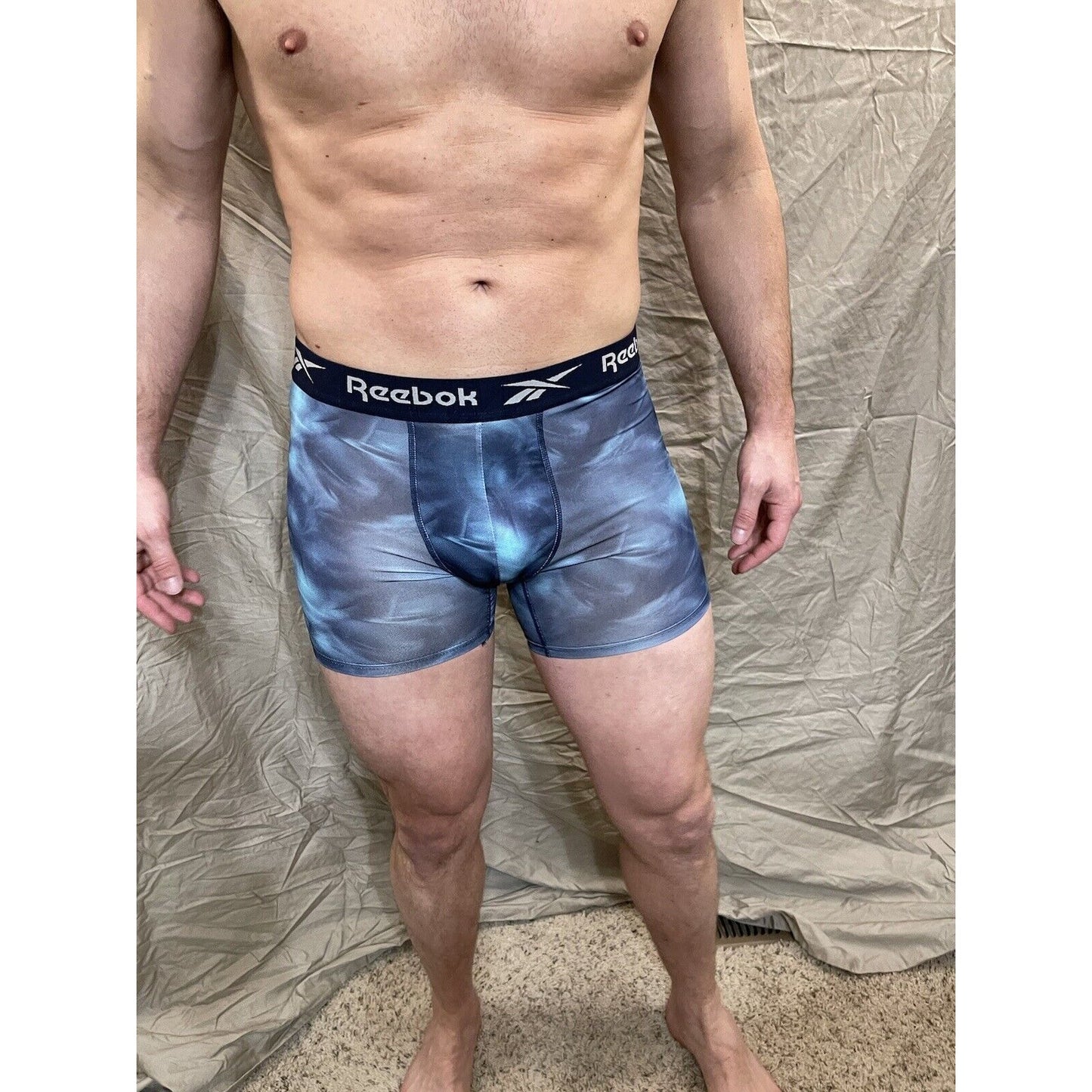 men's reebok small multicolor compression shorts