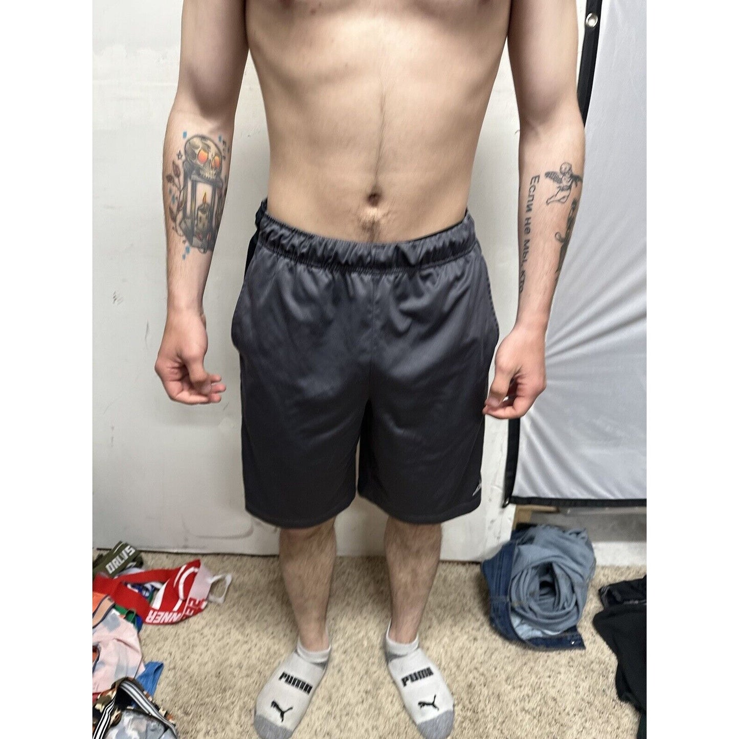 Men’s Gray Russell Athletics Medium Shorts