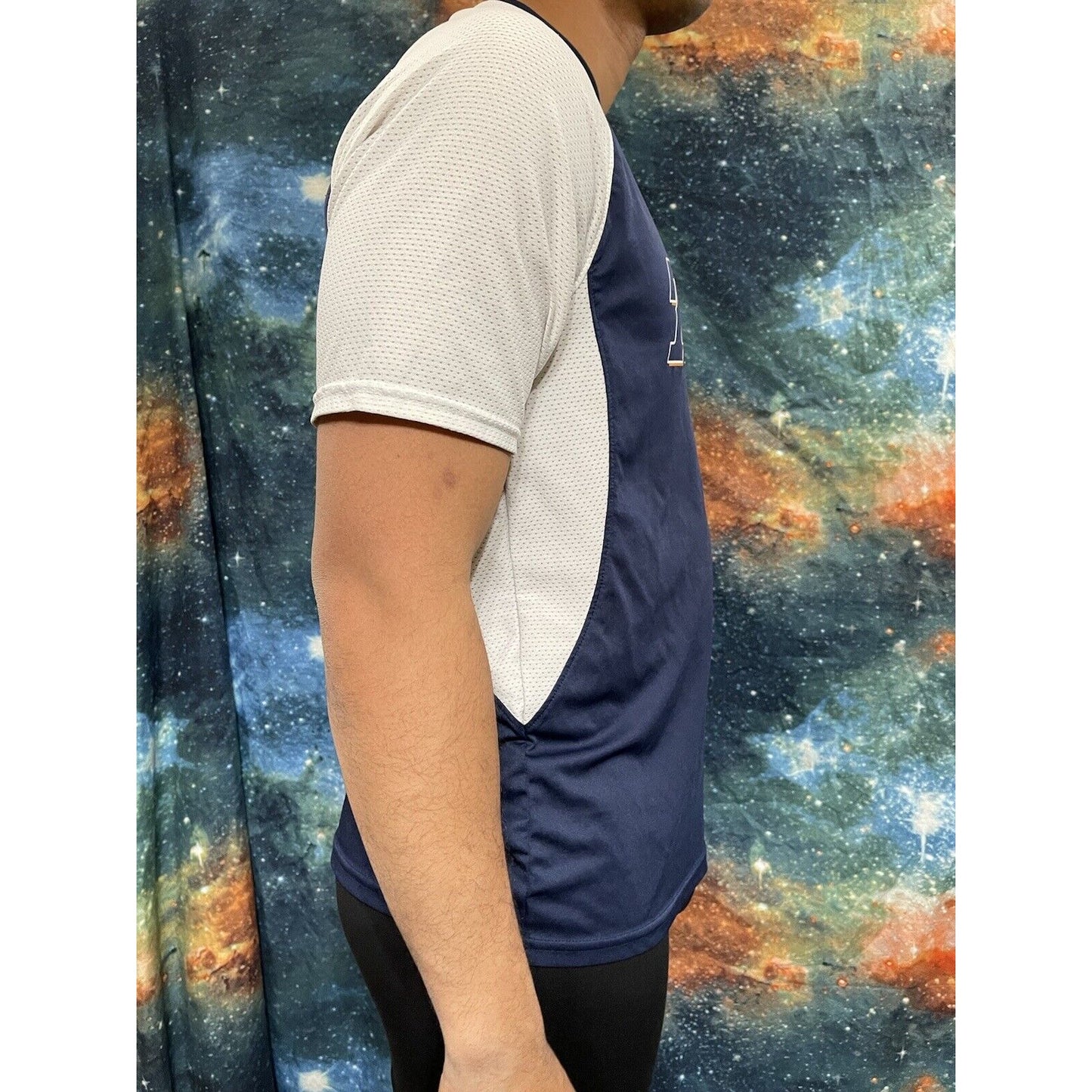 Men’s Medium A4 Baseball Jersey Titans Navy Blue