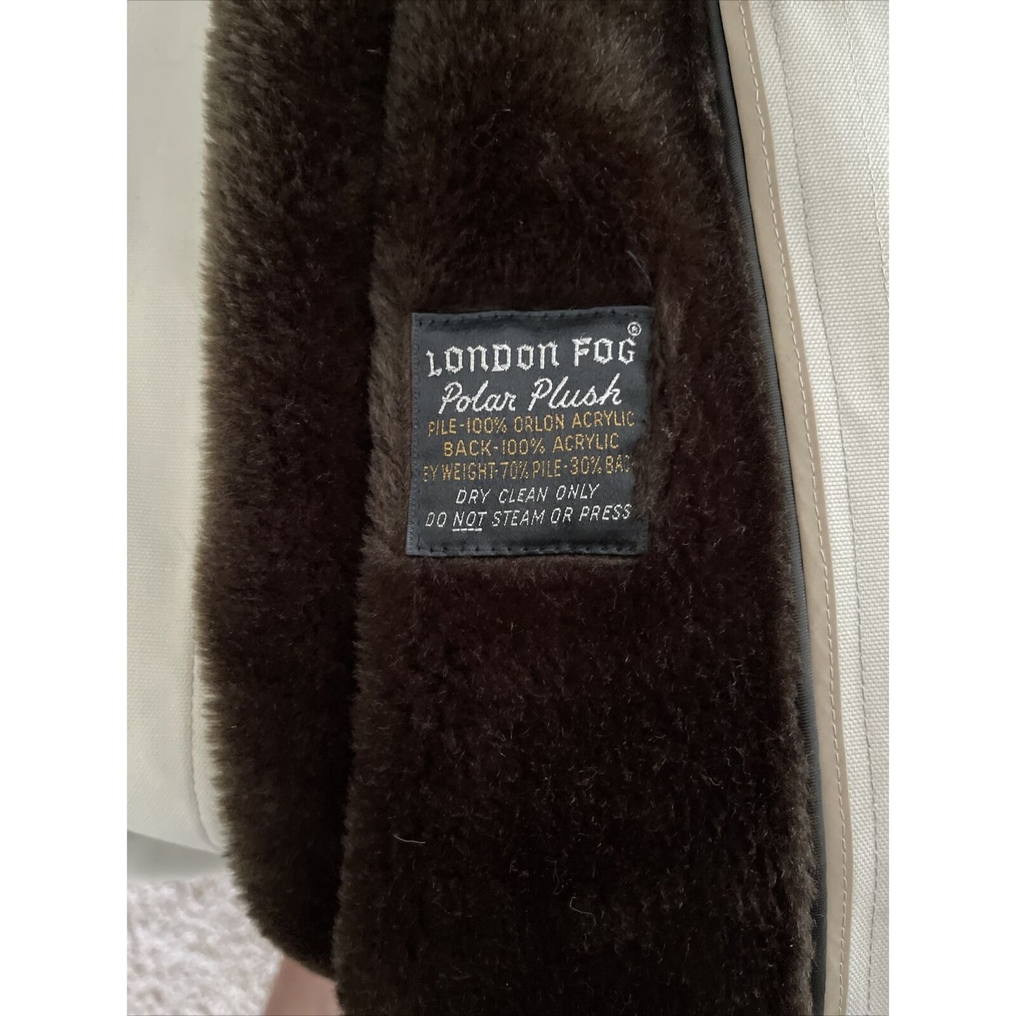 Vintage London Fog Maincoats 42 Reg *Polar Plush*Removable Lining Very Well Made