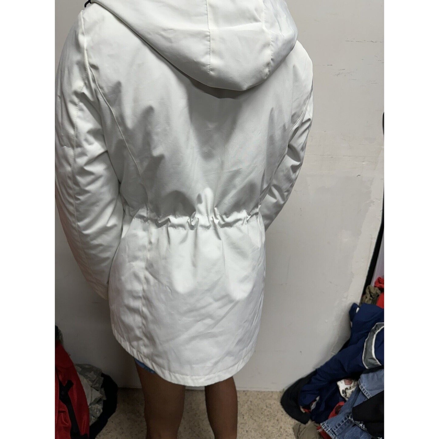 Tommy Hilfiger 3-in-1 All Weather Systems Anorak Jacket L White Navy Women Large