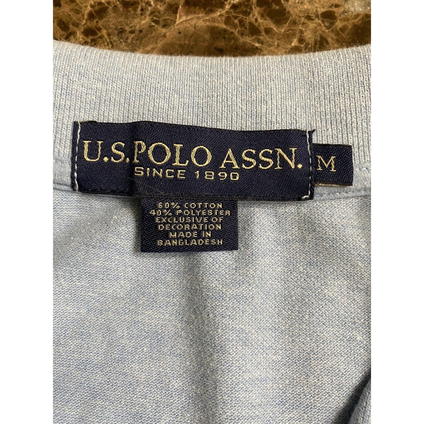 US Polo Assn. Men’s Medium Sky Blue Short Sleeves Polo Shirt