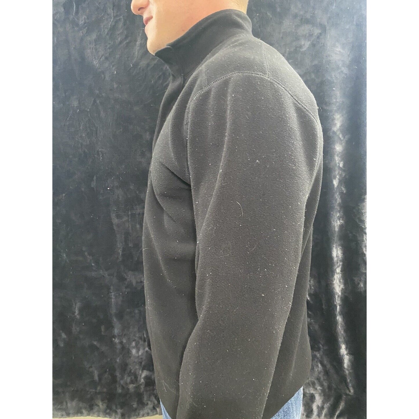 Calvin Klein Men's Large Black 1/4-Zip Pullover Sweater