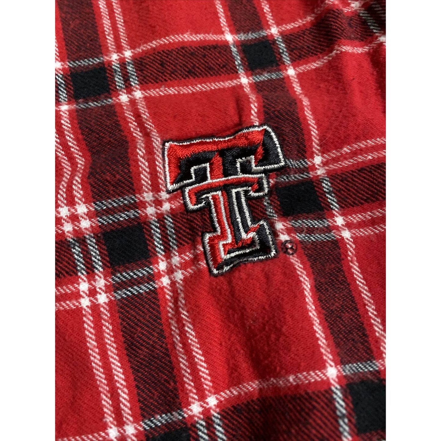 TEXAS TECH Concepts Sports Men’s Large Red & Black Plaid Pajama PJ Lounge Pants