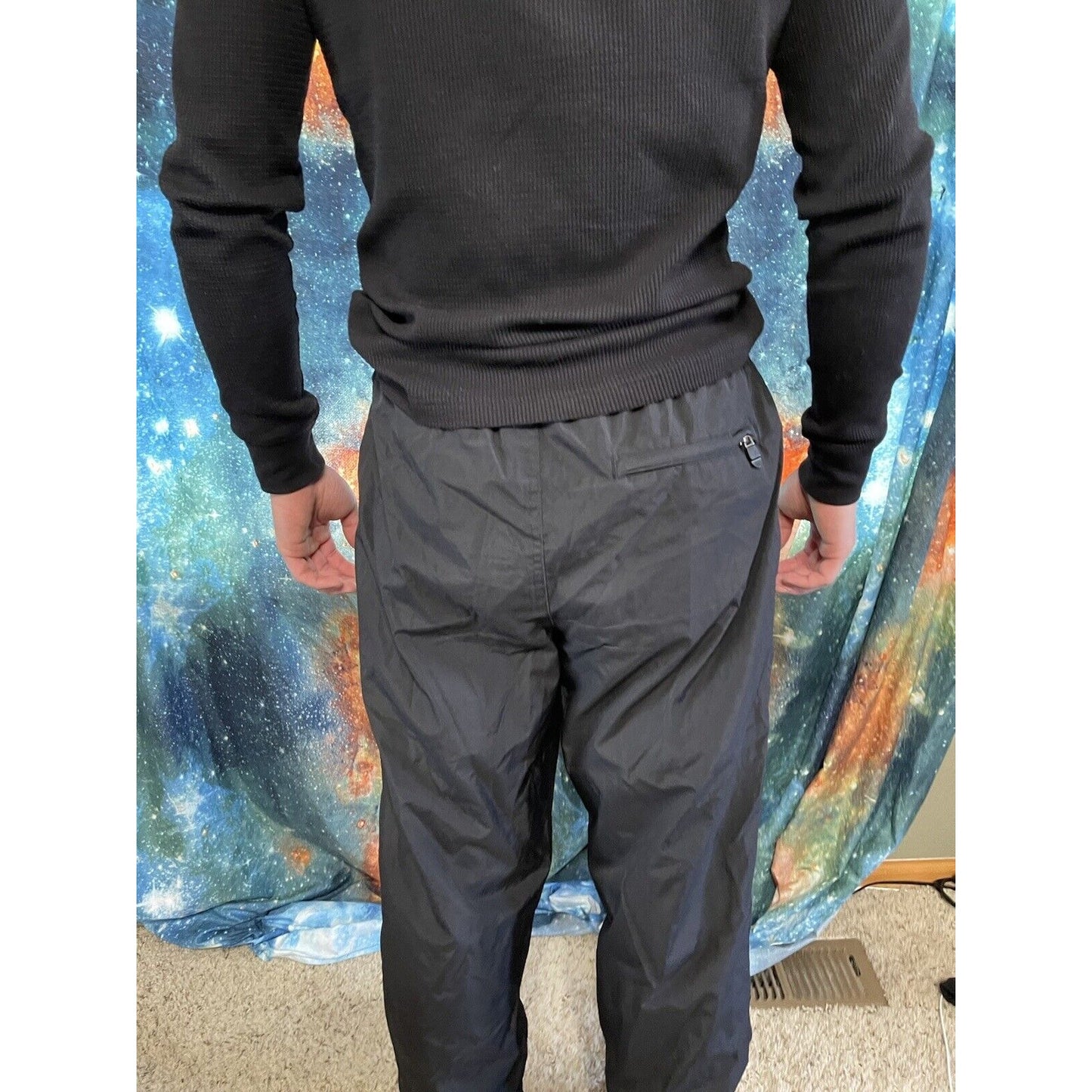 Men’s black champion medium track pants workout pants