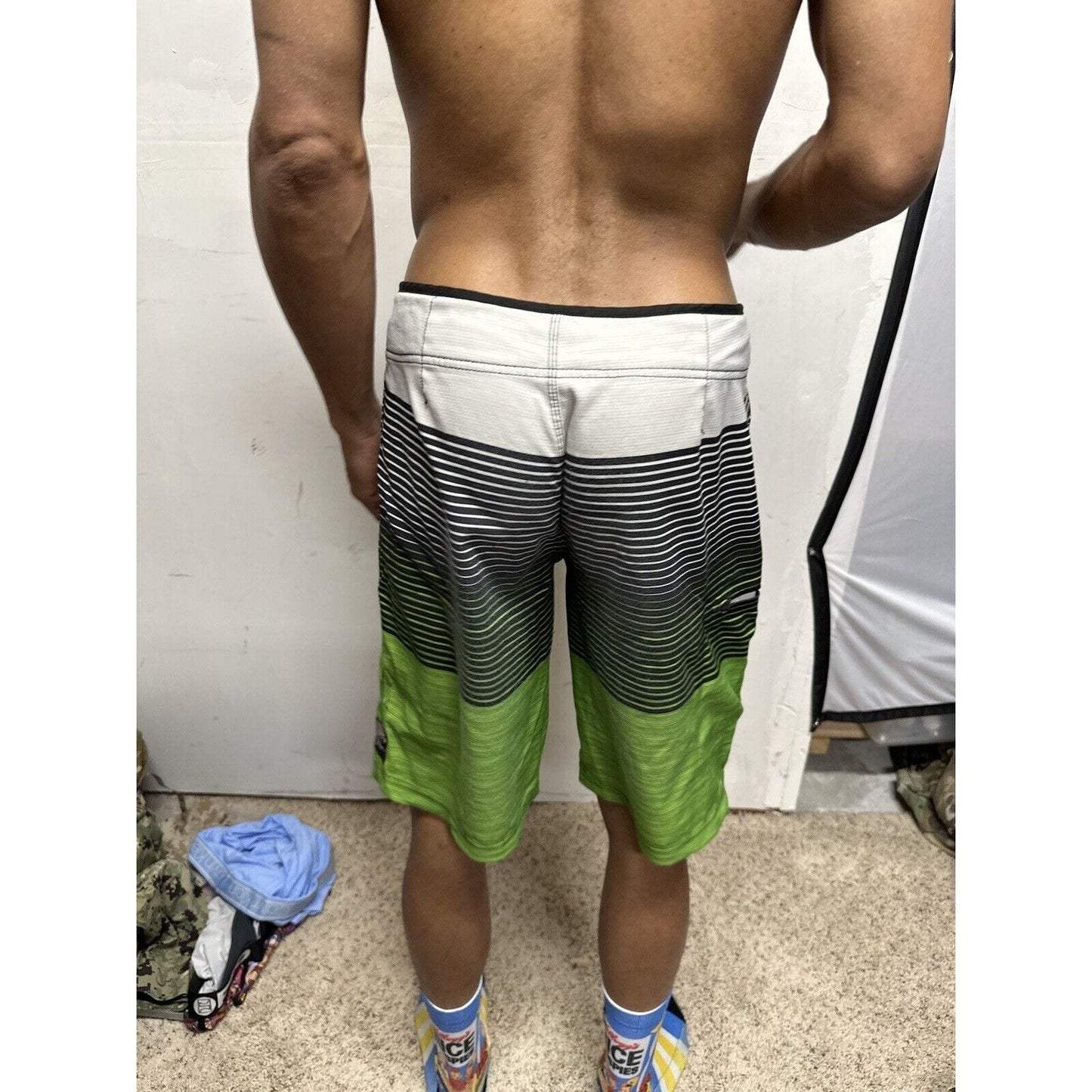 Men’s Striped Multicolor John John Fits Like A Medium Bathing Trunks O’Neill