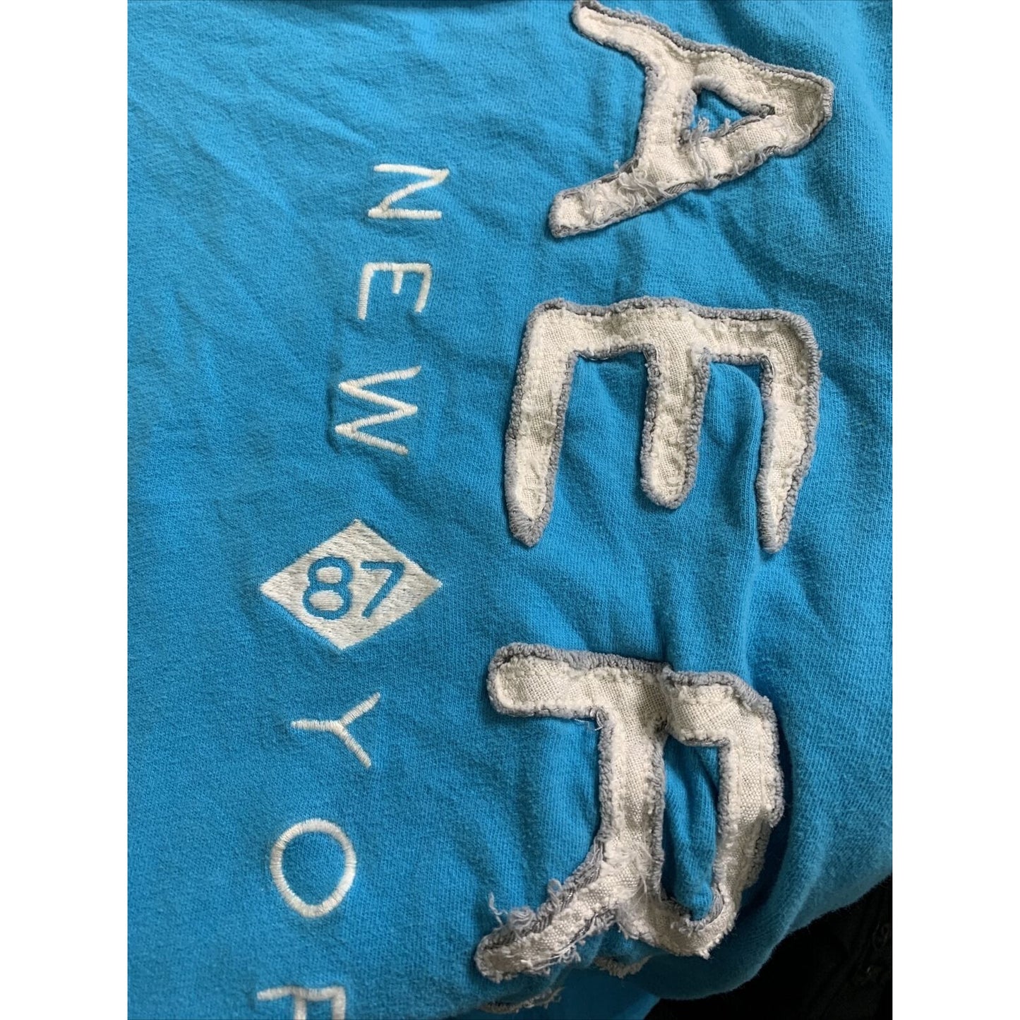 Aeropostale Aero New York T-Shirt Size Medium Teal Blue