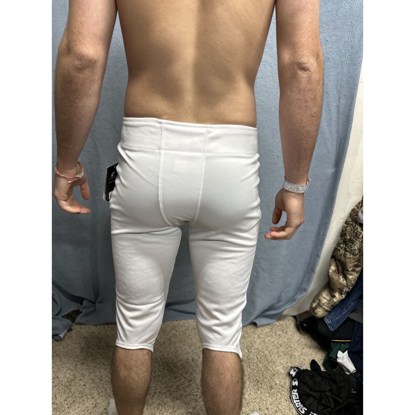 Champro Touchback Non-Integrated (No Pads) Football Pants Adult Medium White
