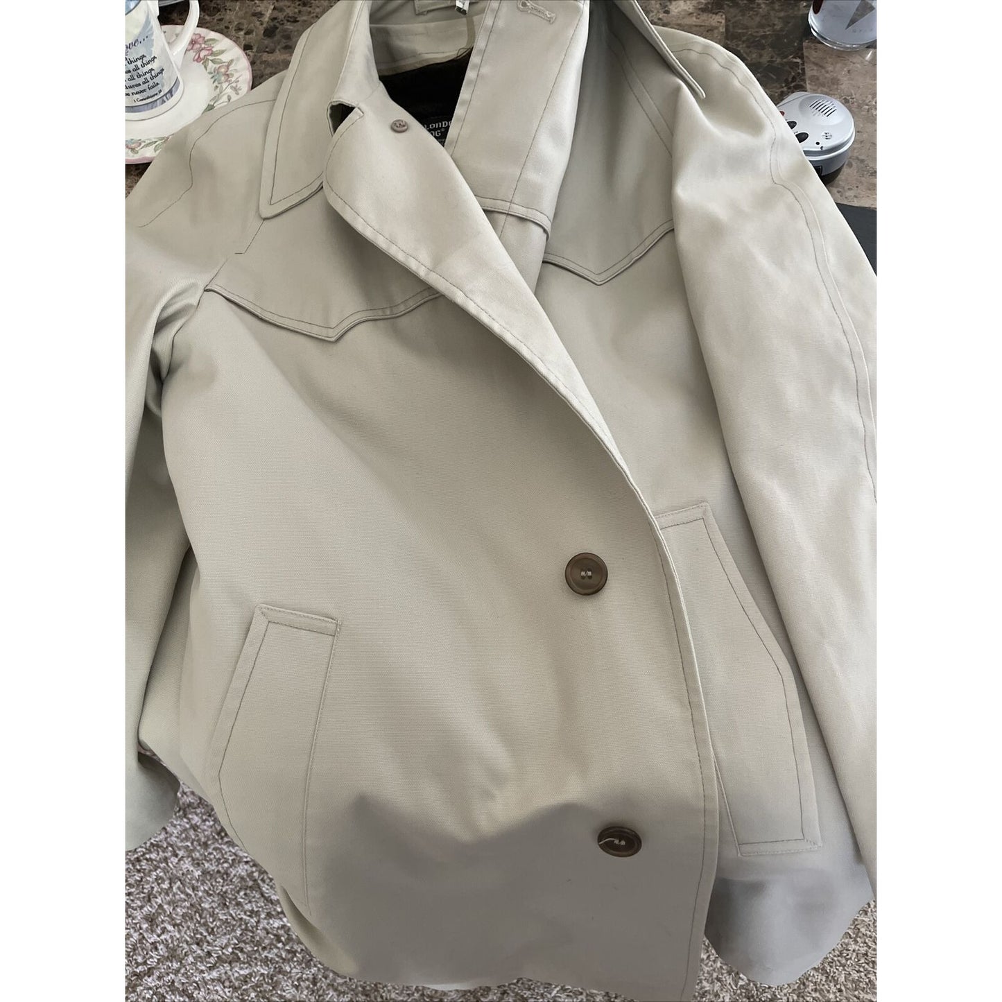 Vintage London Fog Maincoats 42 Reg *Polar Plush*Removable Lining Very Well Made