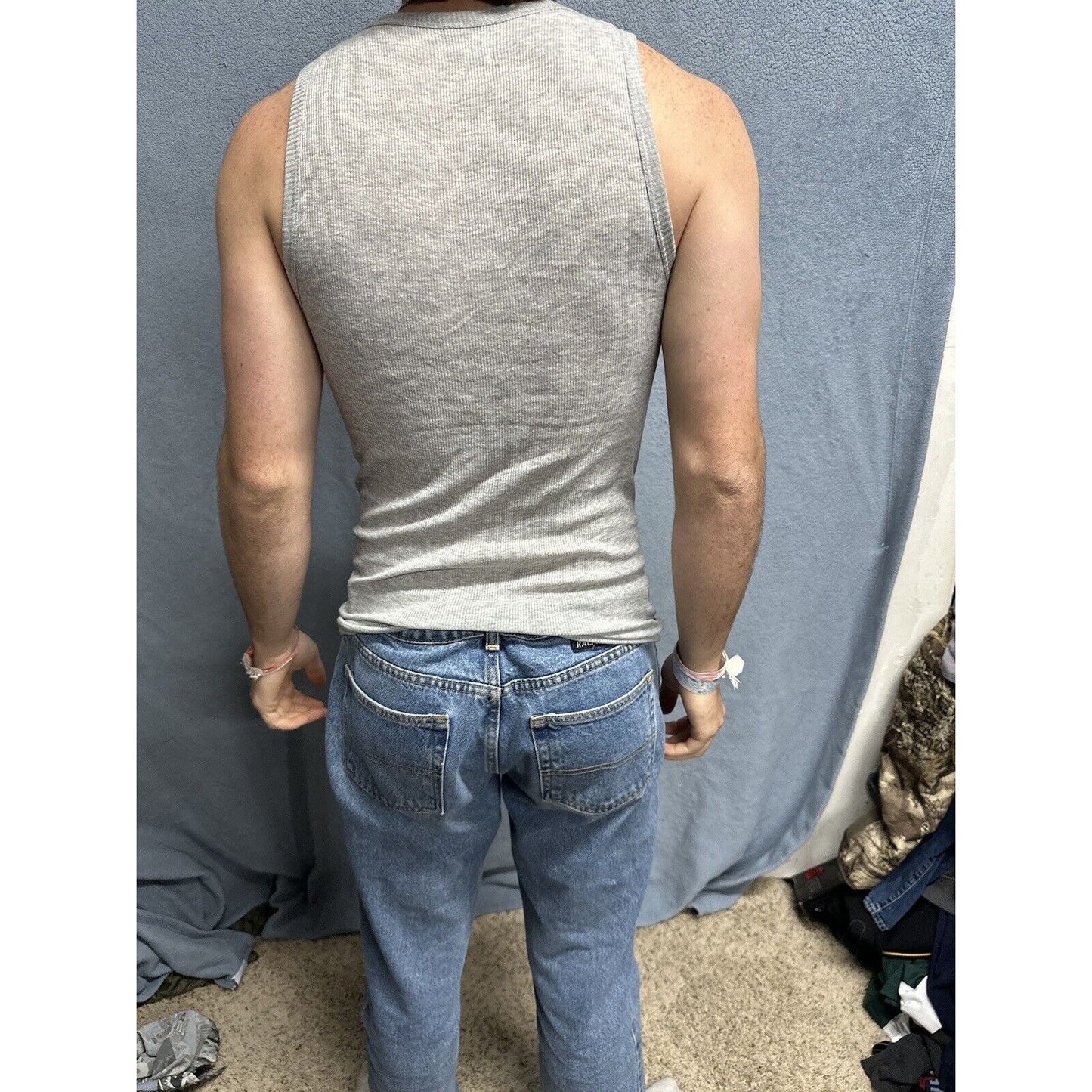 Men’s Gray Spyder Medium Gray Muscle Shirt Tank
