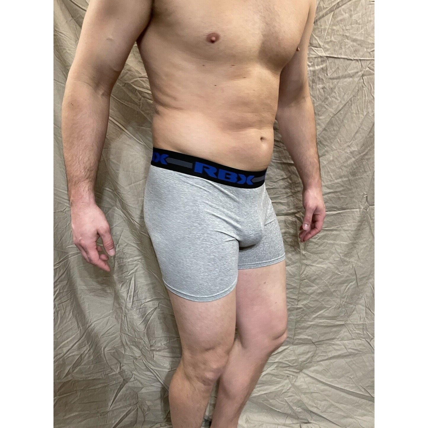 Men's RBX active gray compression shorts medium