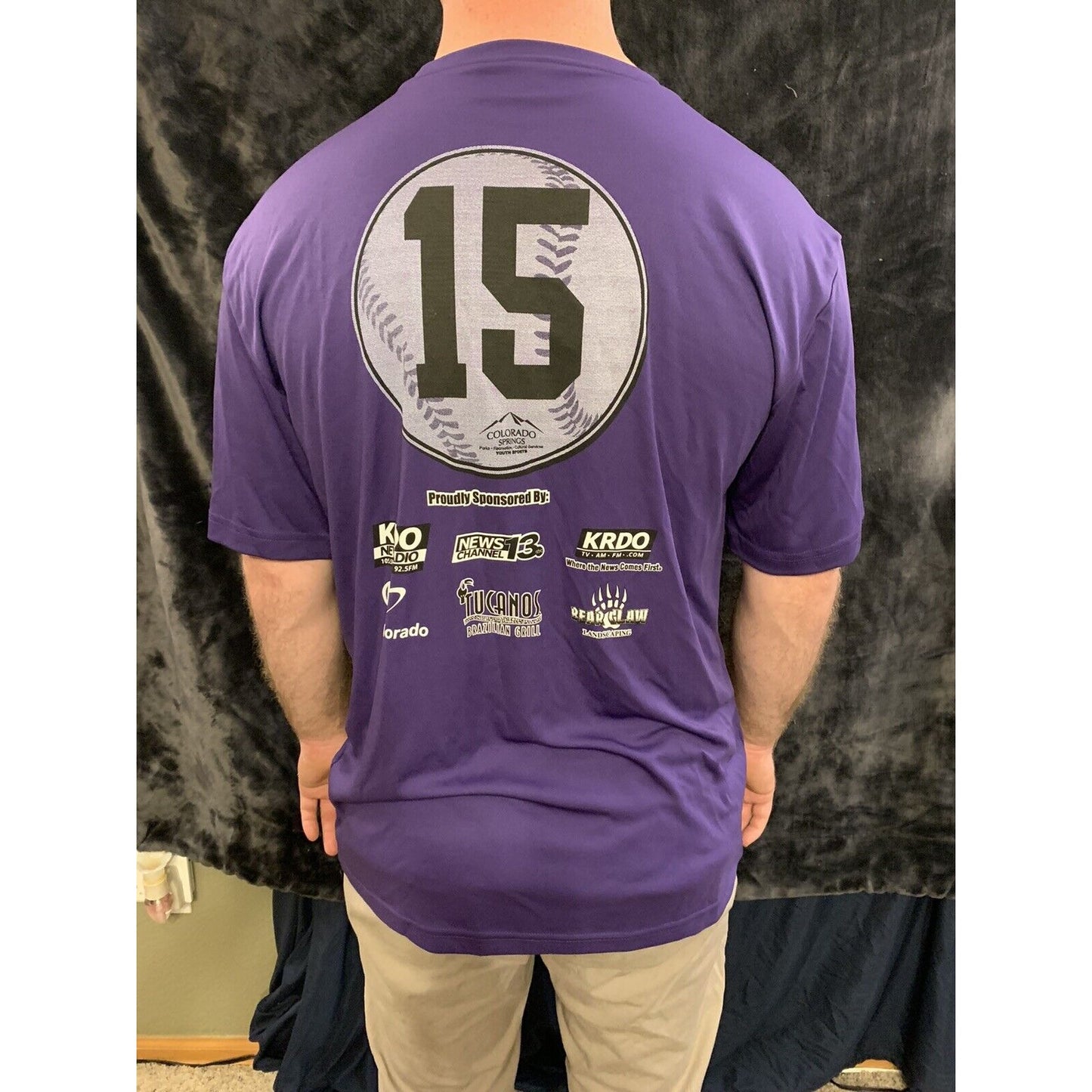 Colorado Rockies Moisture Wicking Sport-tek T-shirt Large