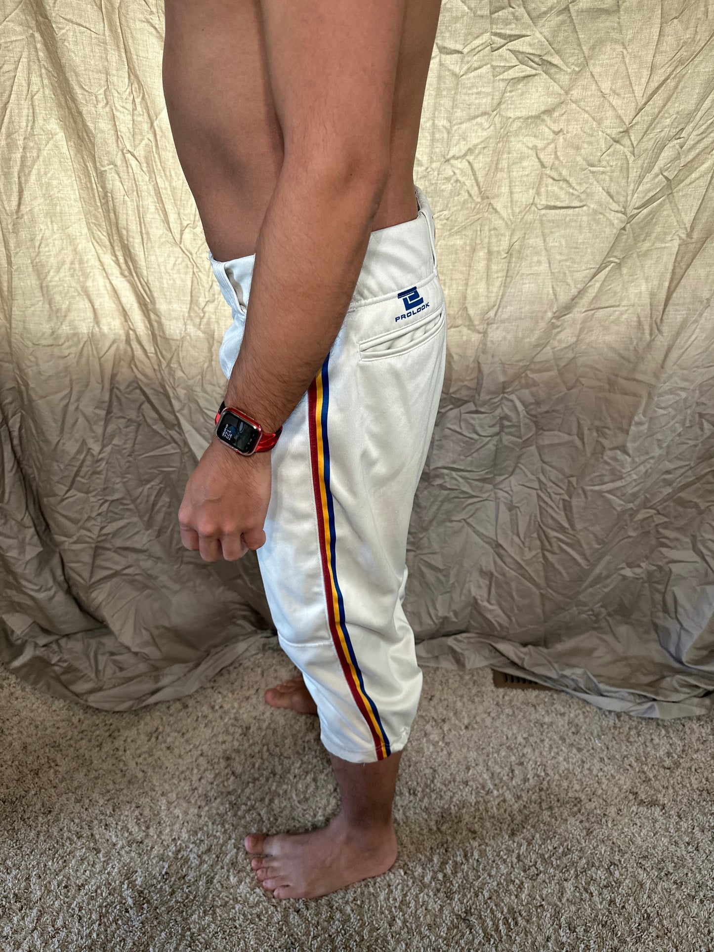 Men’s prolook size 34 white baseball pants
