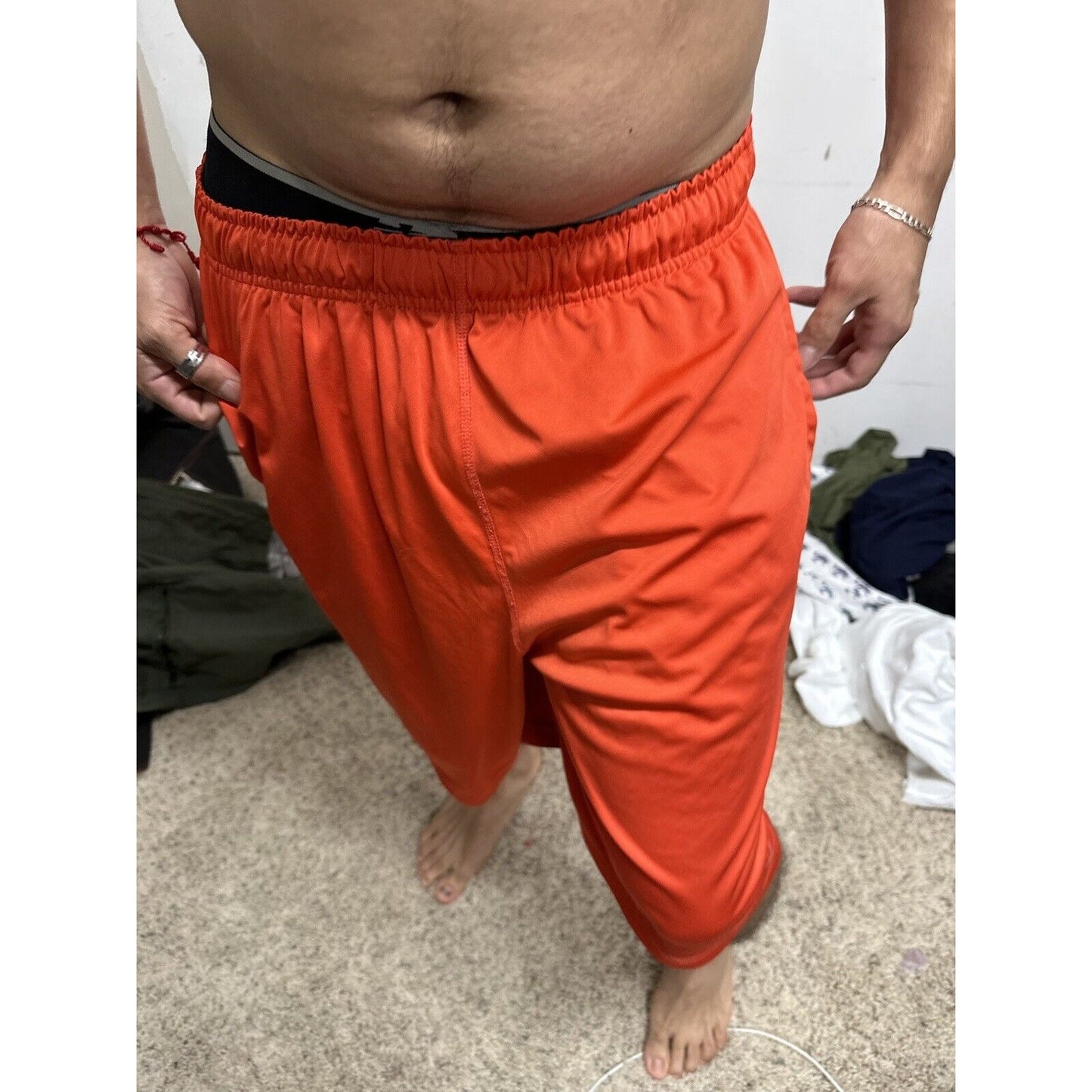 Men’s Red Nike Large Dri-fit With Pockets Athletic Shorts