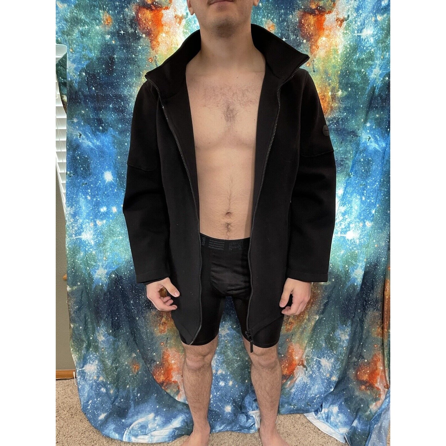 Men's Black Andrew Marc XXL jacket cotton polyester